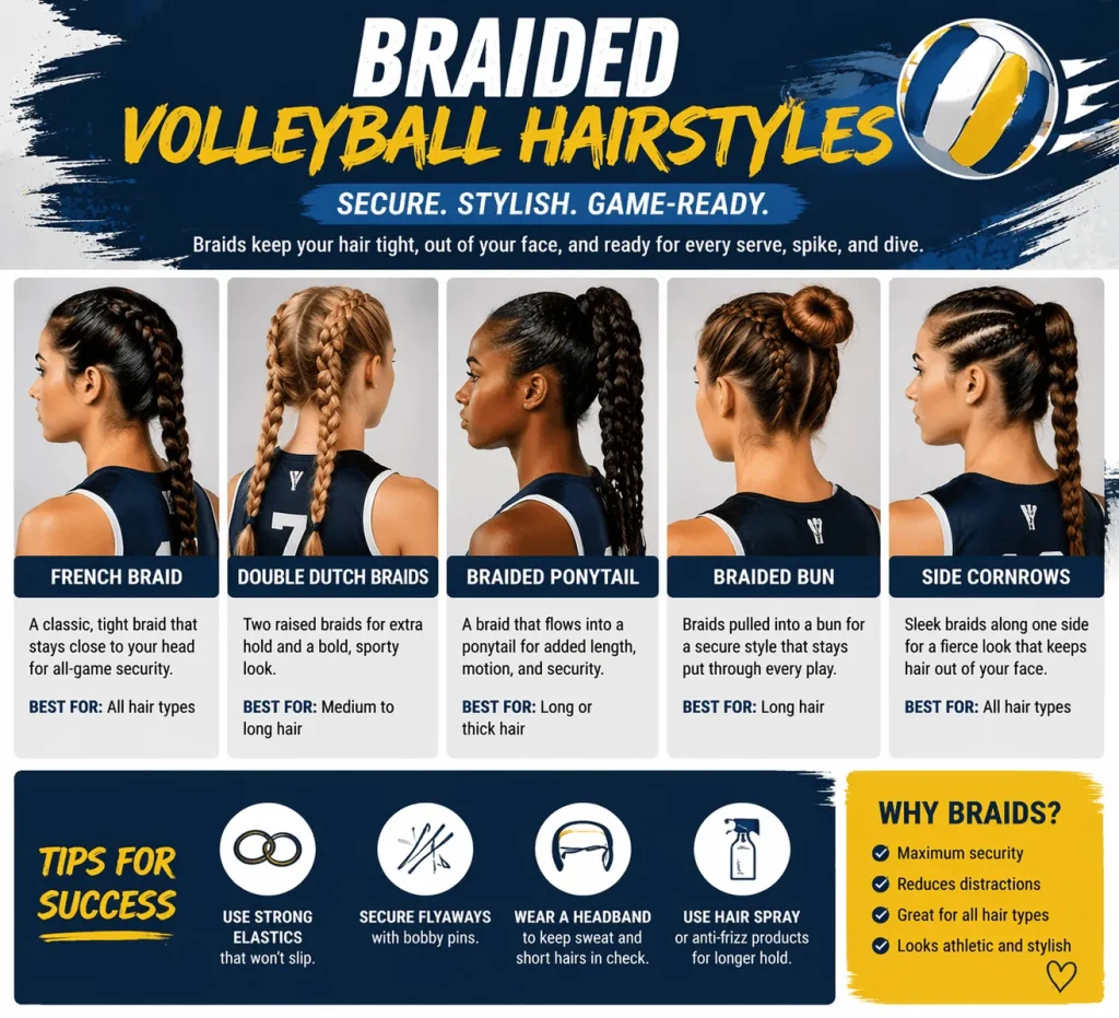 Braided Volleyball Hairstyles