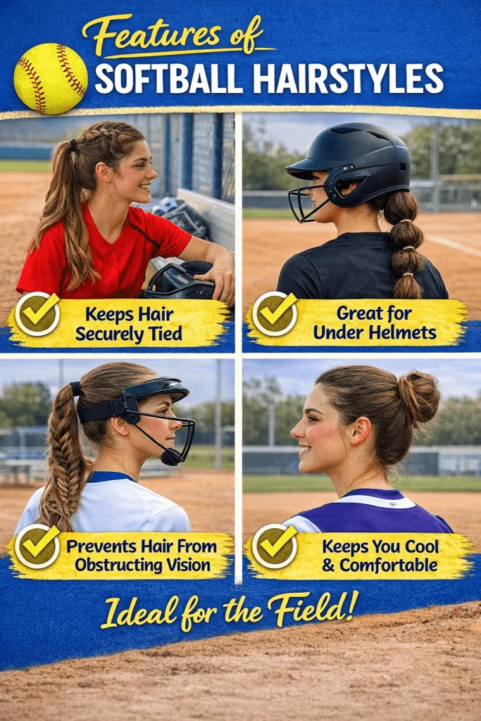 Features of Softball Hairstyles