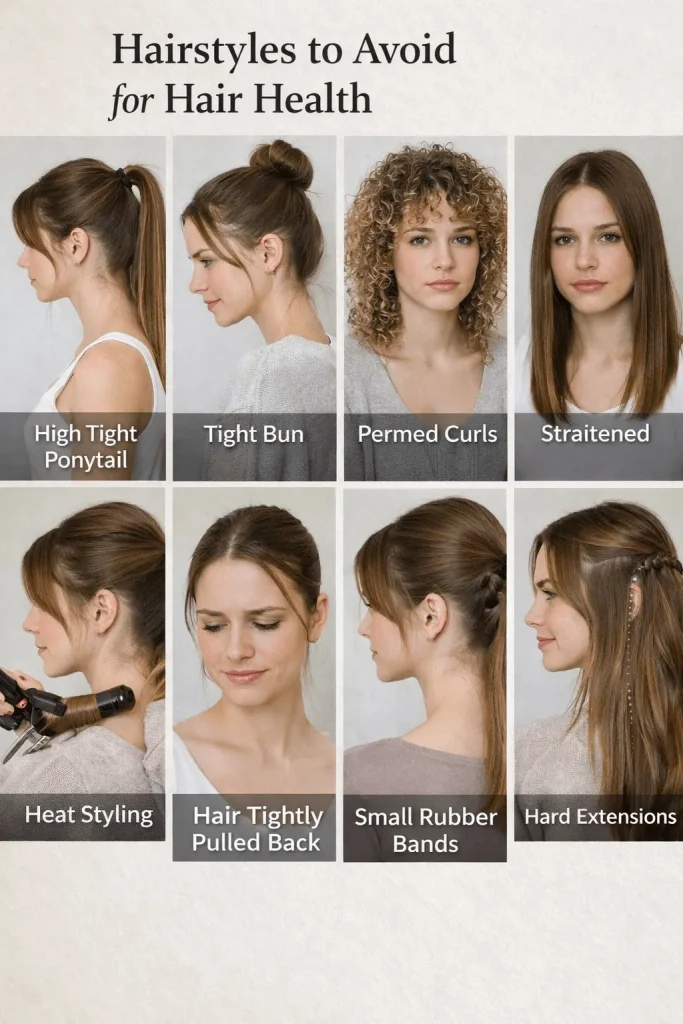 Hairstyles to Avoid for Hair Health