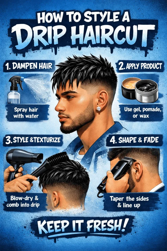 How to Style a Drip Haircut