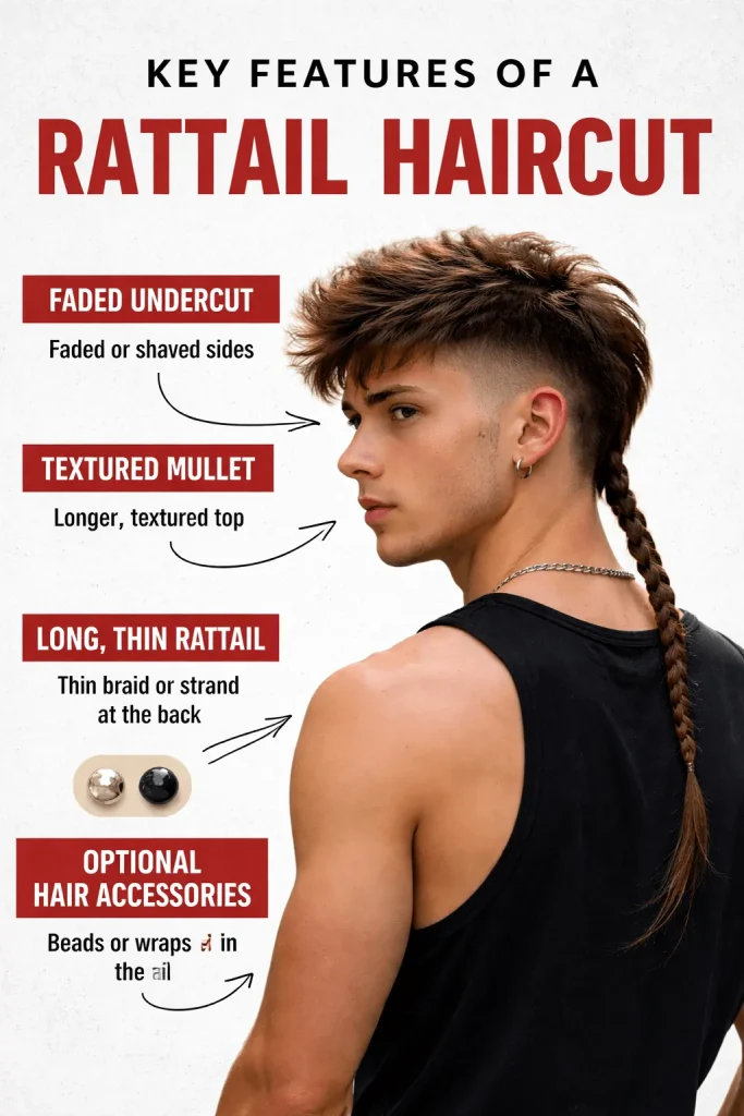 Key Features of a Rattail Haircut