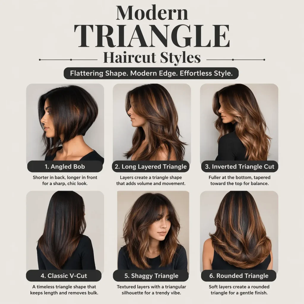 Modern Triangle Haircut Styles