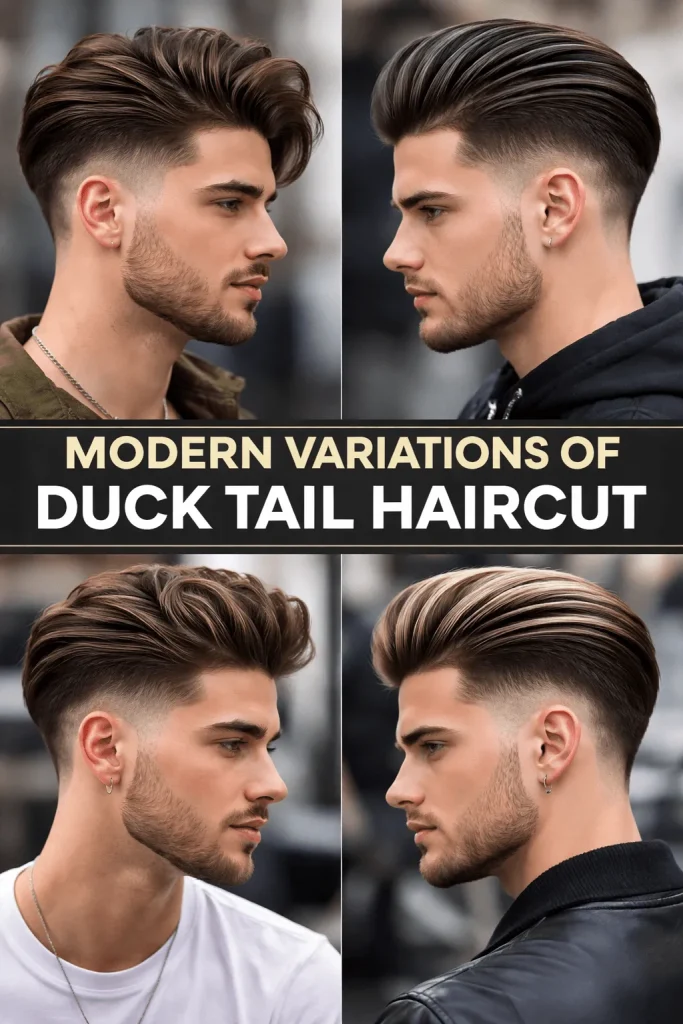 Modern Variations of Duck Tail Haircut