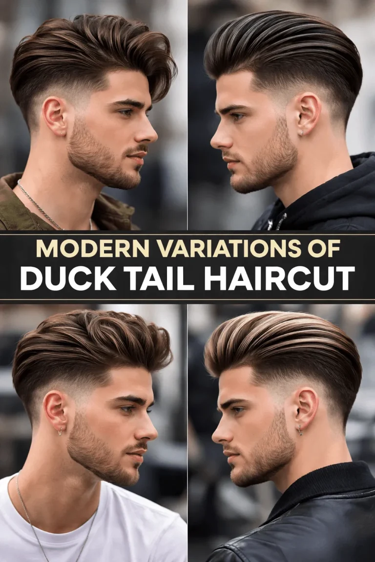 Modern Variations of Duck Tail Haircut