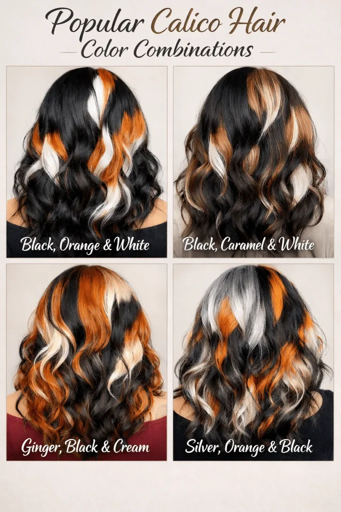 Popular Calico Hair Color Combinations