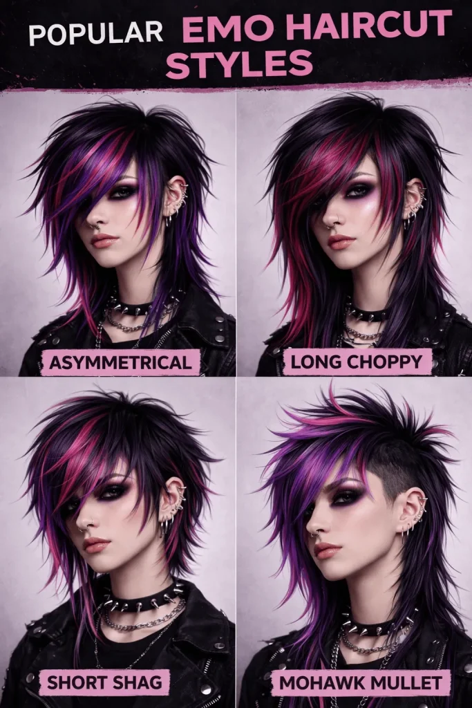 Popular Emo Haircut Styles