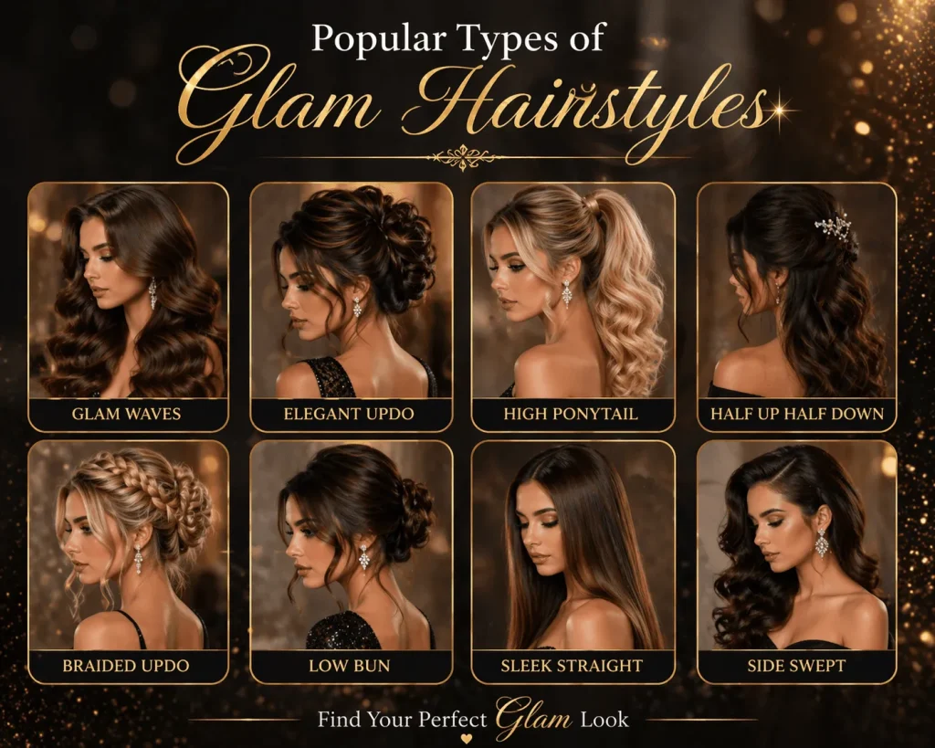 Popular Glam Hairstyles