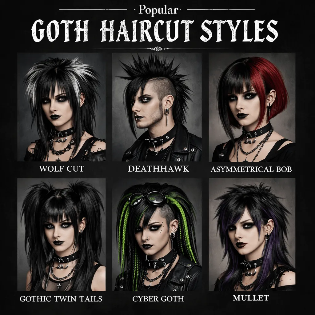 Popular Goth Haircut Styles