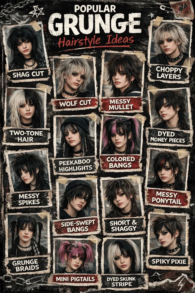 Popular Grunge Hairstyle Ideas