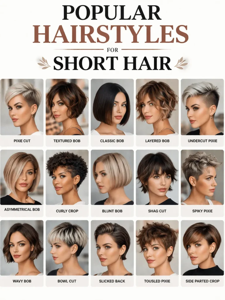 Popular Hairstyles for Short Hair