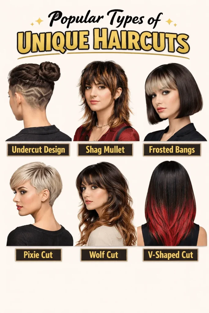 Popular Types of Unique Haircuts