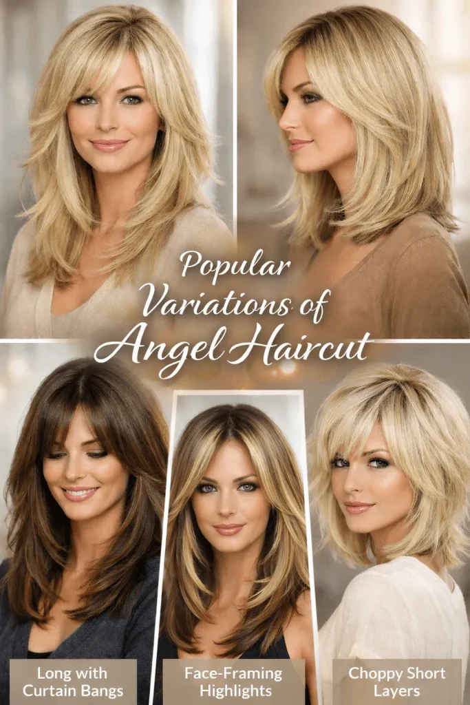 Popular Variations of Angel Haircut