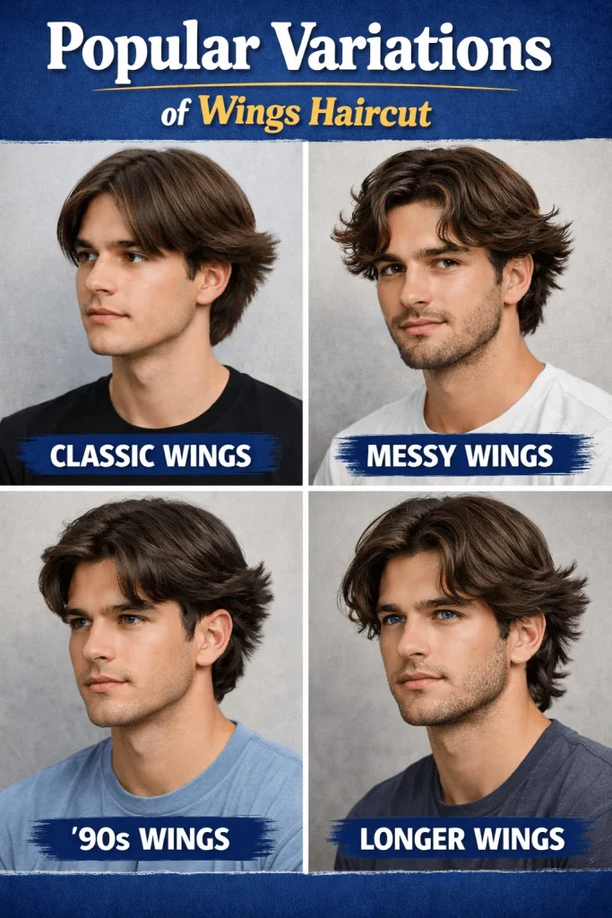 Popular Variations of Wings Haircut