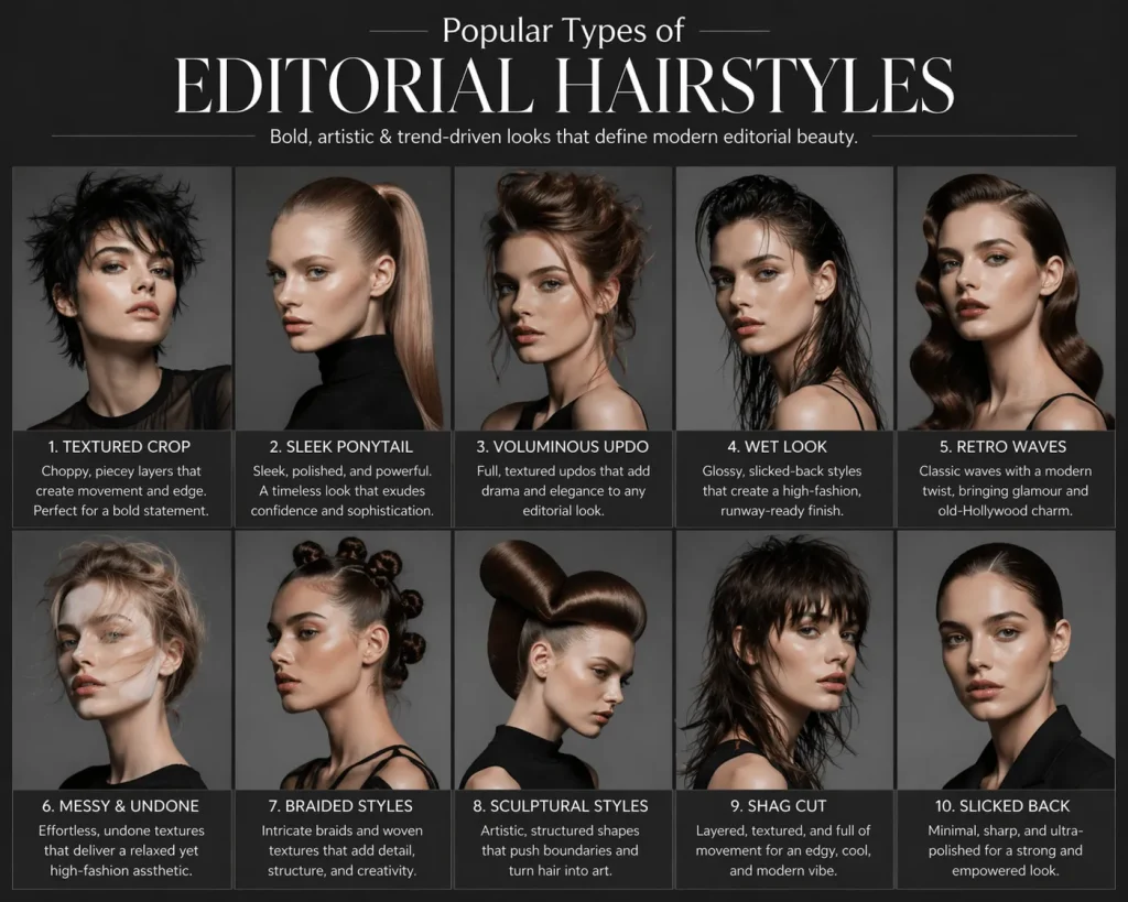 Popular editorial hairstyle