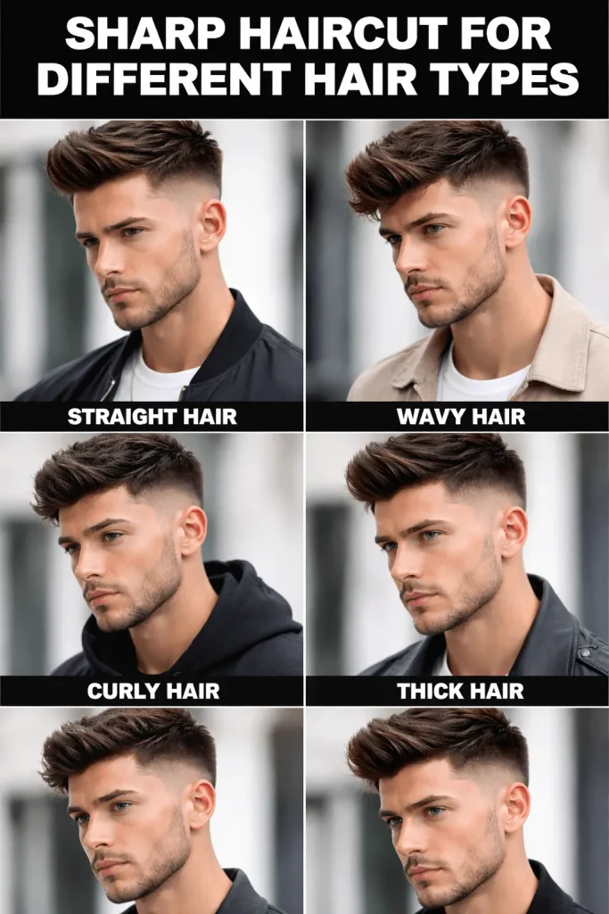 Sharp Haircut for Different Hair Types