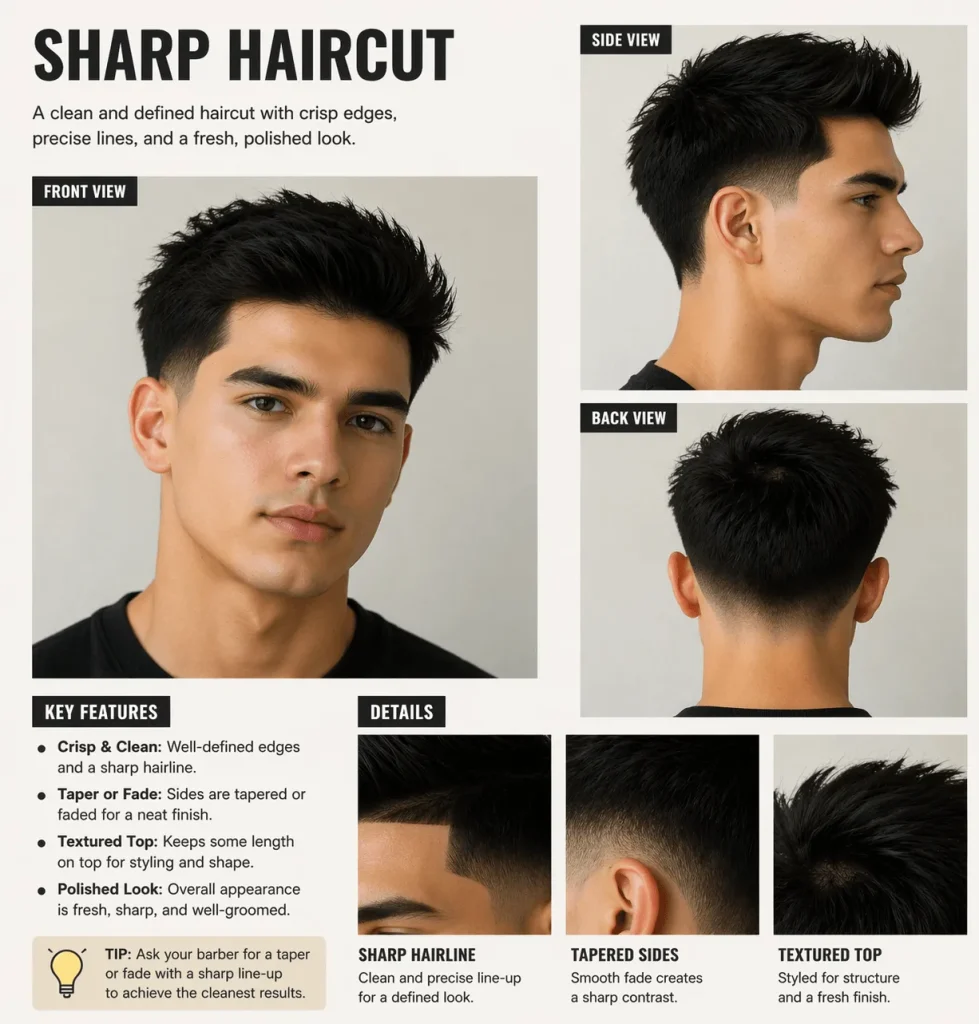 Sharp haircut