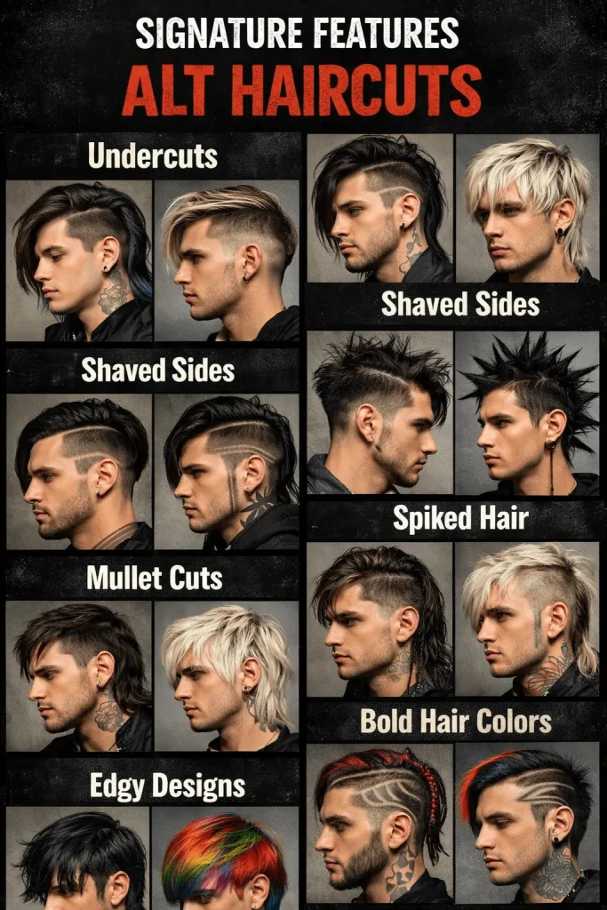 Signature Features of Alt Haircuts