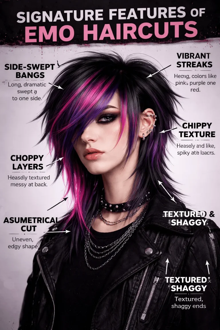 Signature Features of Emo Haircuts