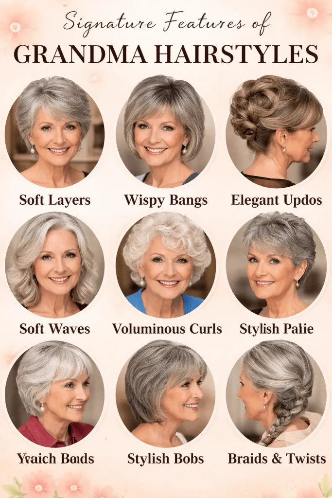Signature Features of Grandma Hairstyles