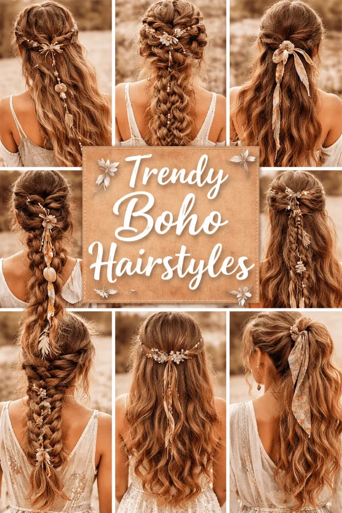 Trendy Boho Hairstyles