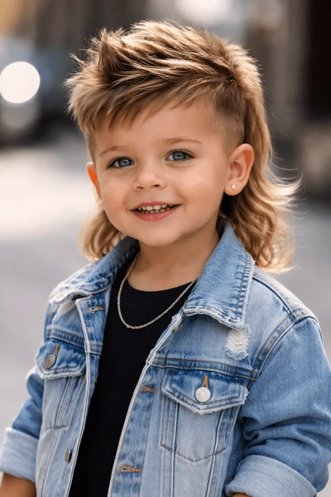 Trendy Toddler boy Mullet Haircut