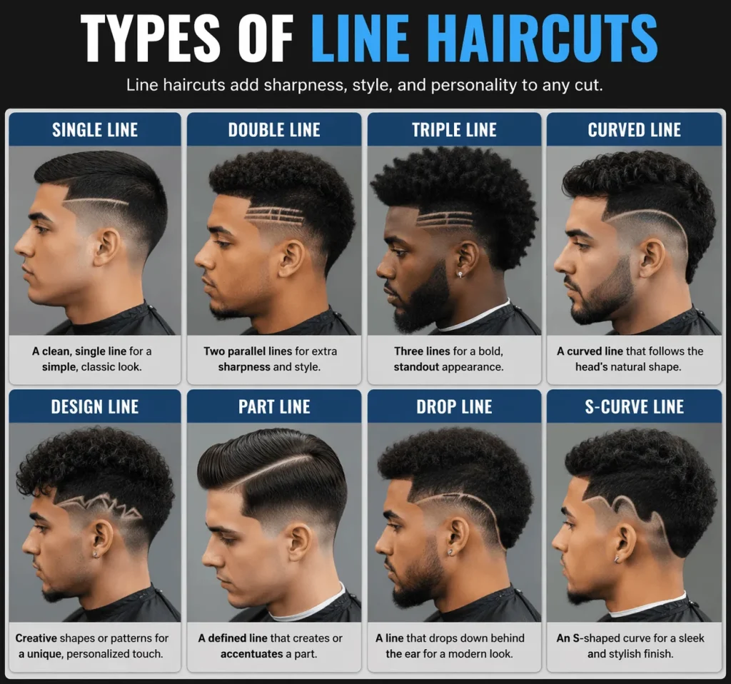 Types of Line Haircuts
