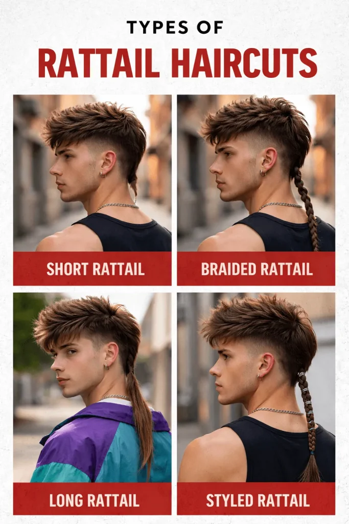 Types of Rattail Haircuts