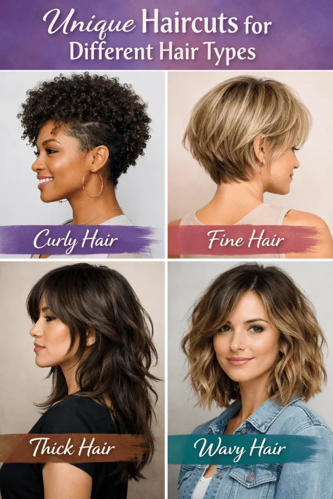 Unique Haircuts for Different Hair Types