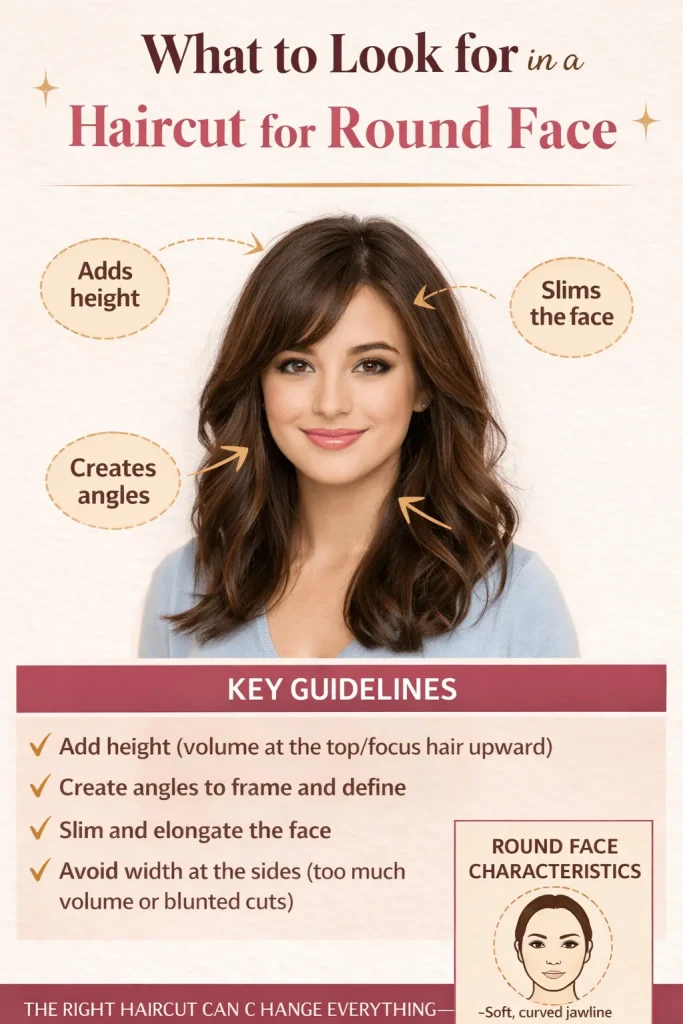 What to Look for in a Haircut for Round Face