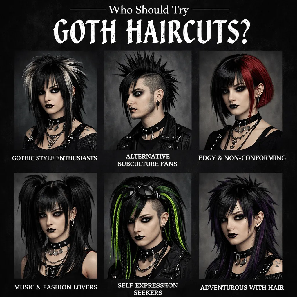Who Should Try Goth Haircuts