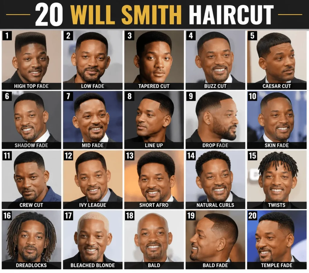 20 Will Smith Haircut