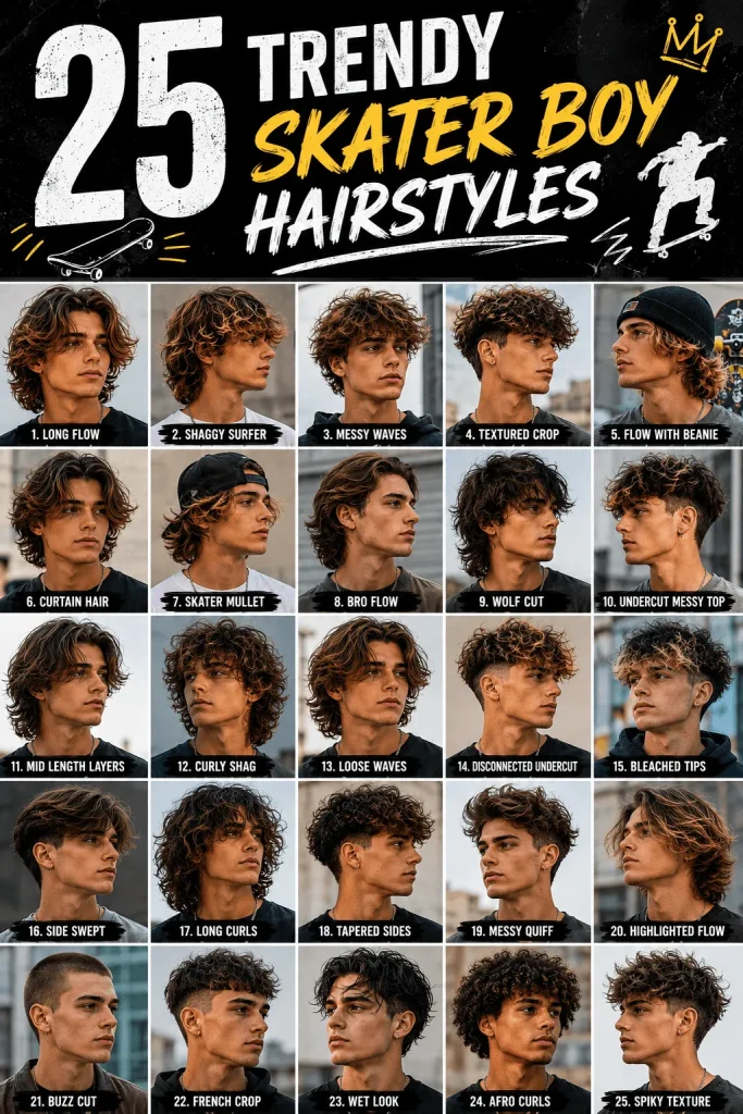 25 Trendy Skater Boy Hairstyles